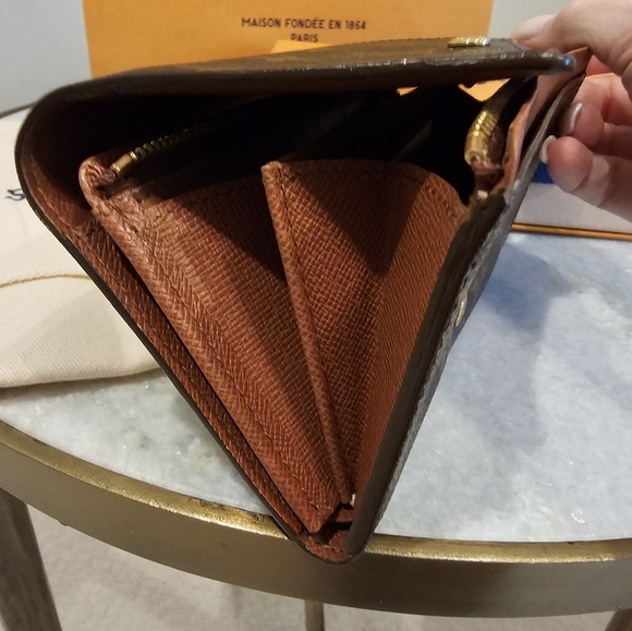 AUTHENTIC Louis Vuitton Monogram Porte Monnaie Bifold Wallet - Picture 5 of 10